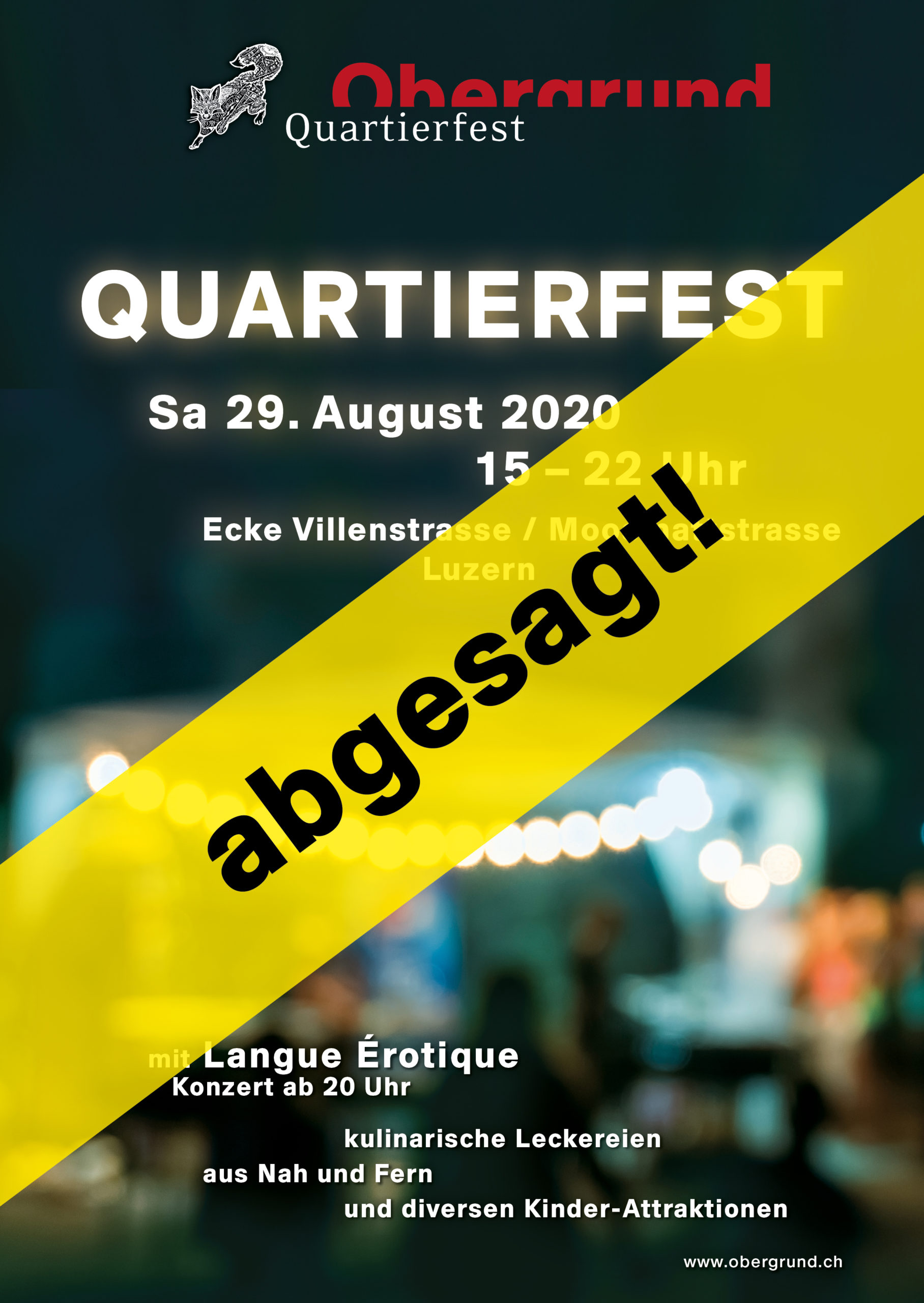 Quartierfest abgesagt